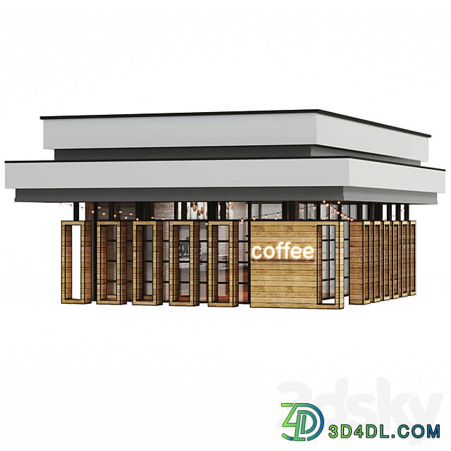 street cafe 3D Models