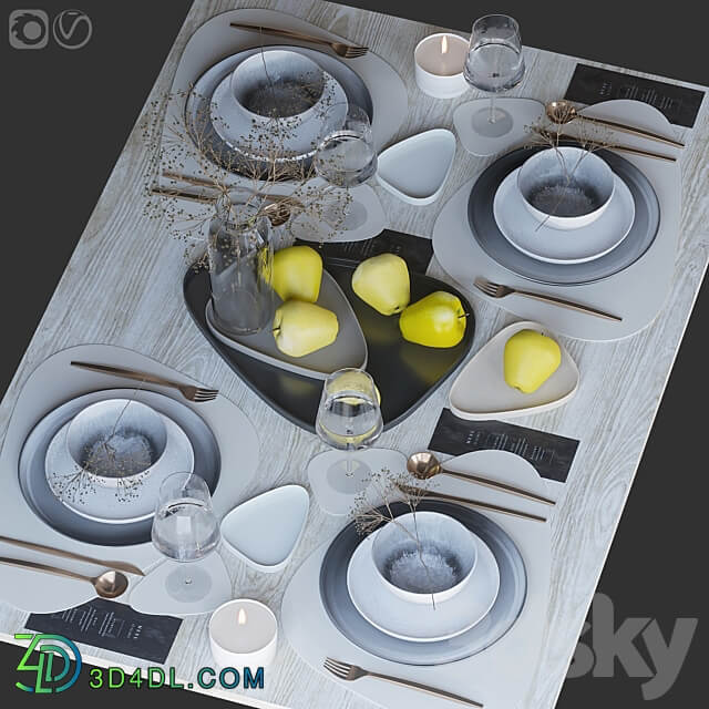 Table setting 70 3D Models