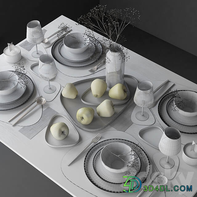 Table setting 70 3D Models