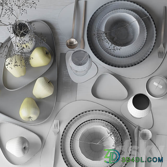 Table setting 70 3D Models