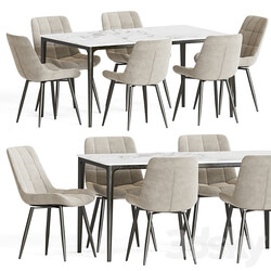 Dining Set 70 Table Chair 3D Models 