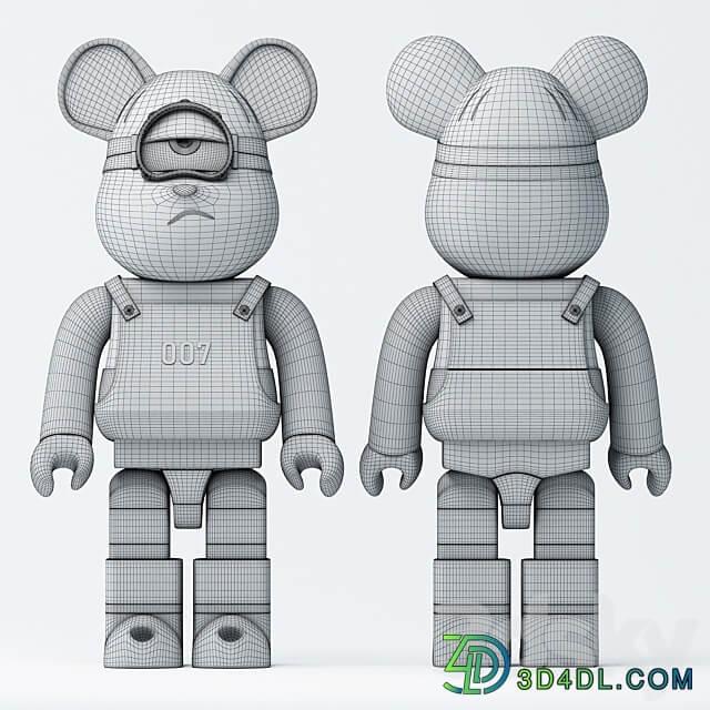 Bearbrick Minions 3D Models