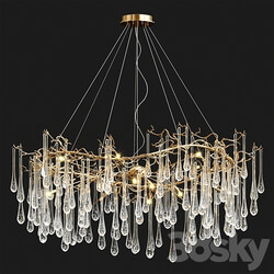 Serip Big AQUA Chandelier Pendant light 3D Models 