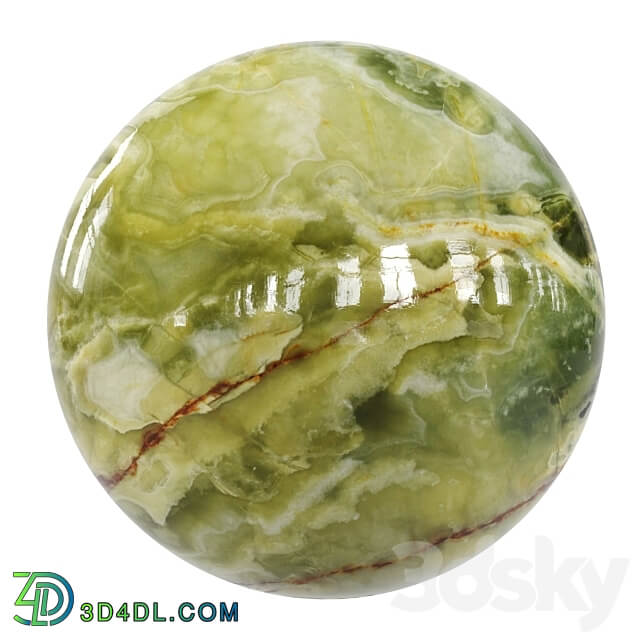 Pbr Marble Green Onyx 3D Models