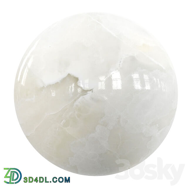 Pbr Marble White Onyx 3D Models