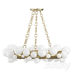 1st DIBS Bubble Ring Rock Crystal Chandelier by Phoenix Pendant light 3D Models 