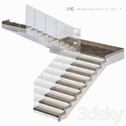 Staircase Set 1 3D Models 