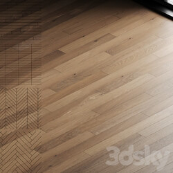 Oak parquet board 09 wood floor set 3D Models 