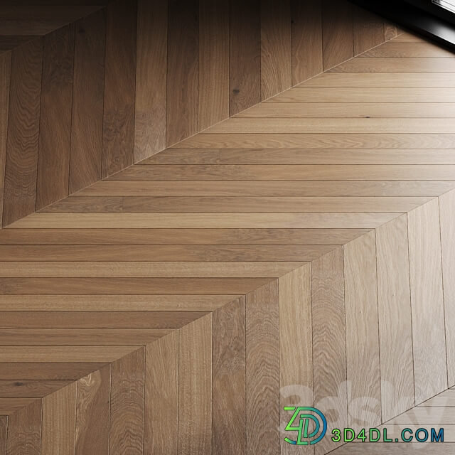 Oak parquet board 09 wood floor set 3D Models