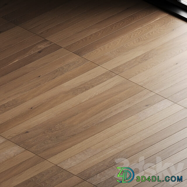 Oak parquet board 09 wood floor set 3D Models