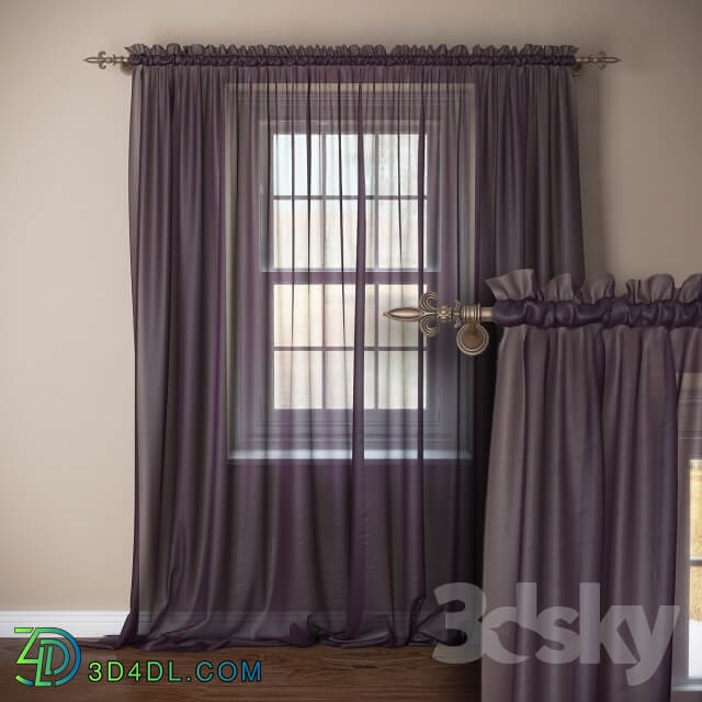 Tulle curtain