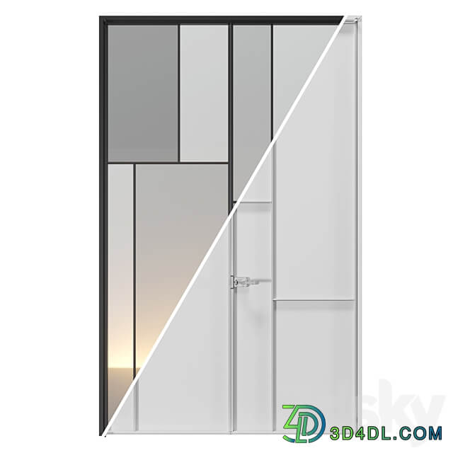 Glas Italia doors Set 01 3D Models