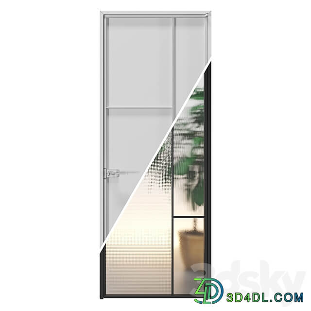 Glas Italia doors Set 01 3D Models