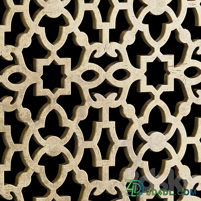 Set of square decorative panels 20 3D Models