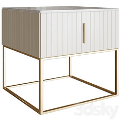 Bedside table Off White Sideboard Chest of drawer 3D Models 