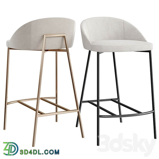 Soco Counter Stool Charcoal 3D Models