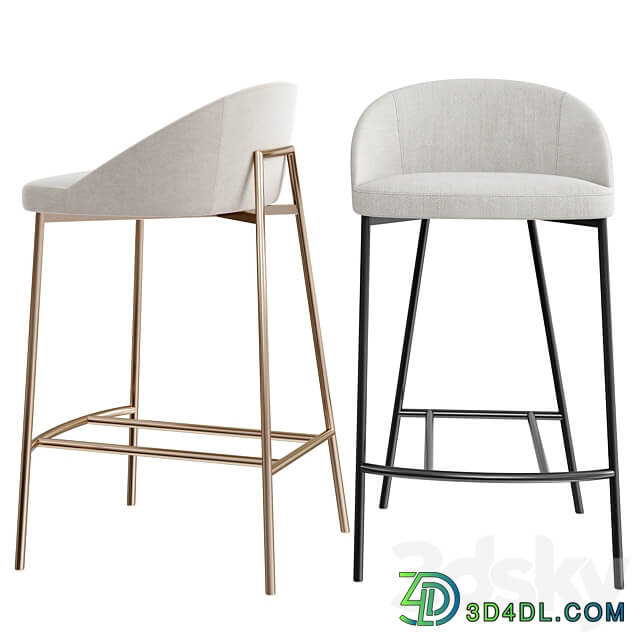 Soco Counter Stool Charcoal 3D Models