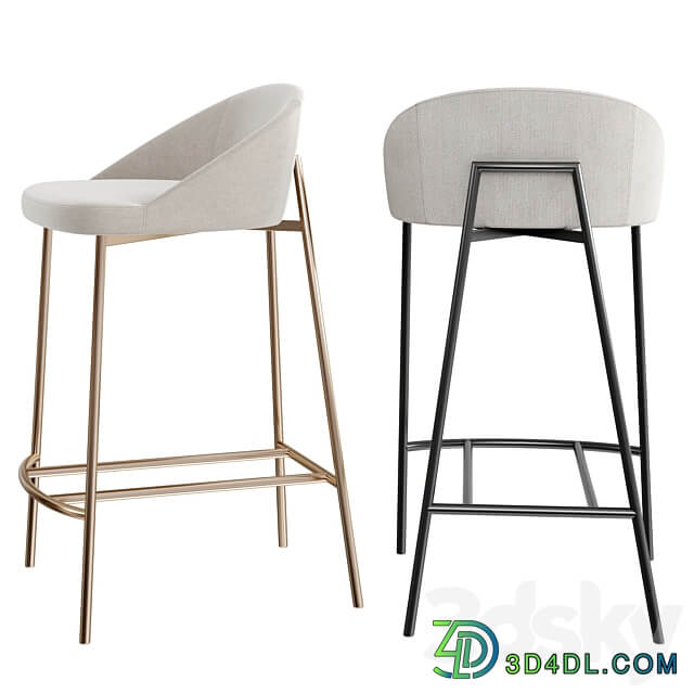 Soco Counter Stool Charcoal 3D Models