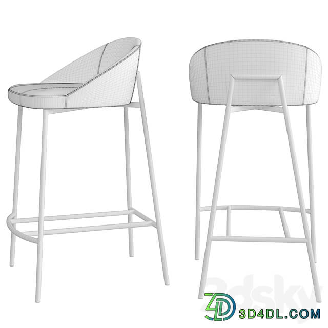 Soco Counter Stool Charcoal 3D Models