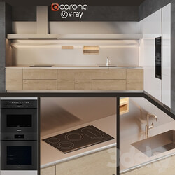 Arclinea Gamma 2 Kitchen 3D Models 