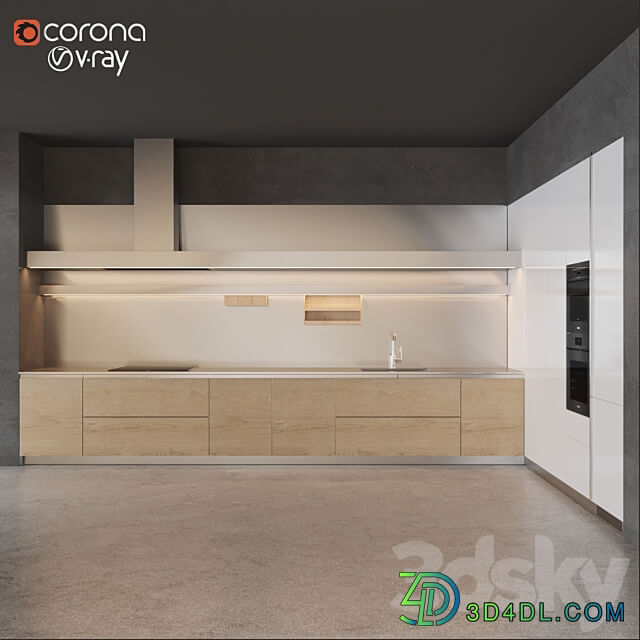 Arclinea Gamma 2 Kitchen 3D Models