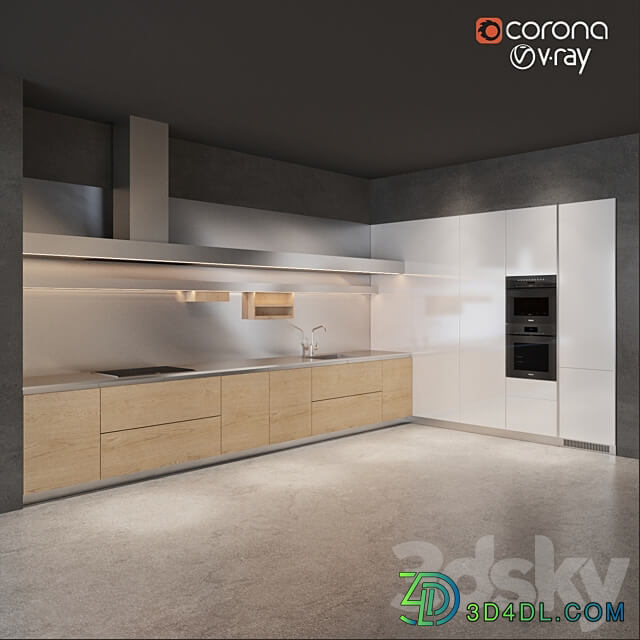 Arclinea Gamma 2 Kitchen 3D Models