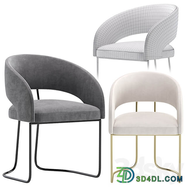 Chair ALLEN by Cazarina Interiors 2 Colors Version 3D Models