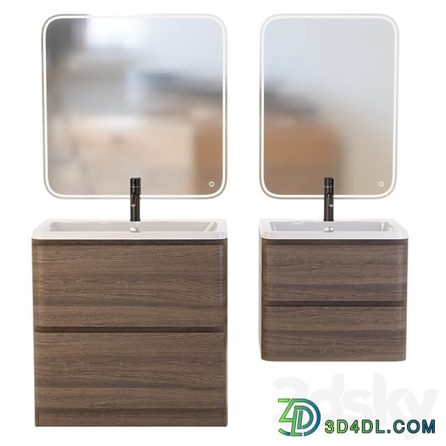 Cabinet with sink BelBagno Albano 3D Models