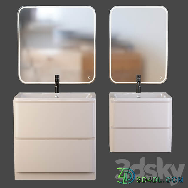 Cabinet with sink BelBagno Albano 3D Models