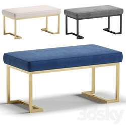 Bench RICHMOND by Cazarina Interiors 3 Colors Version 3D Models 