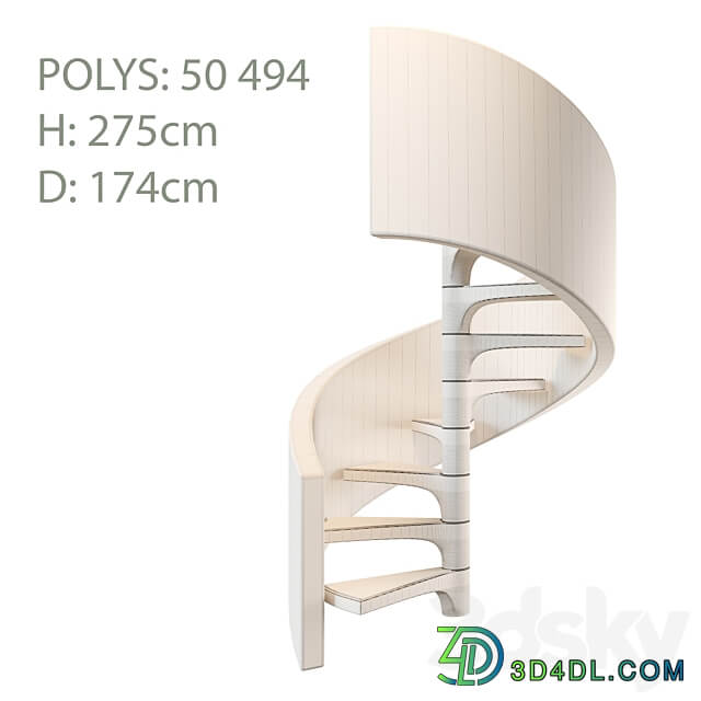 Modular staircase 2 3D Models