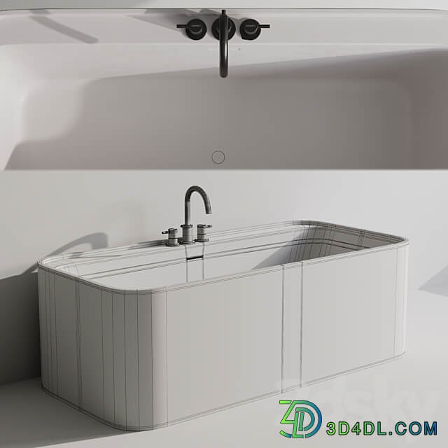 Copenhagen Bath YUNO by Fauset Omnires Y set 3D Models