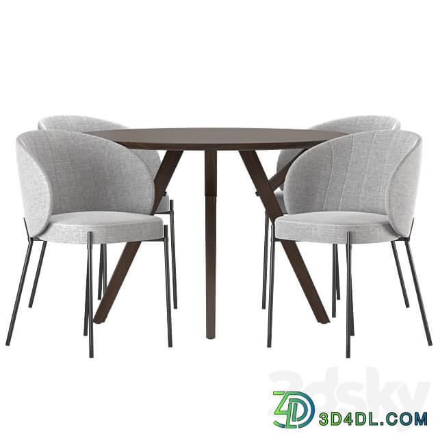 Dining set by Domstore Table Chair 3D Models