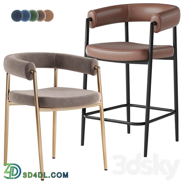 Deephouse Barstool Manchester 3D Models