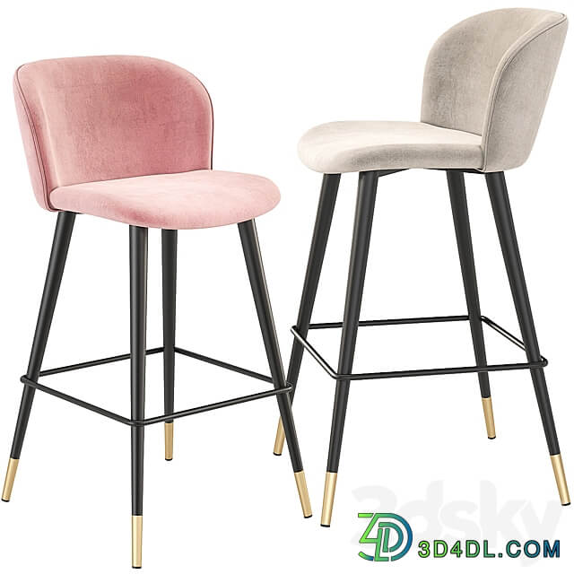 Eichholtz Volante Bar Stool 3D Models