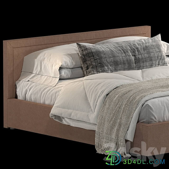 Bed Askona Sonata 200x200 Bed 3D Models