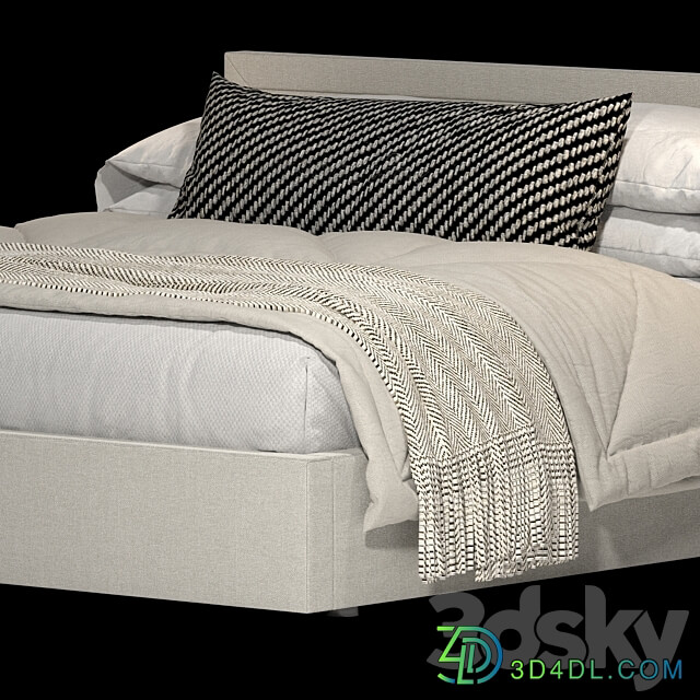 Bed Askona Sonata 200x200 Bed 3D Models