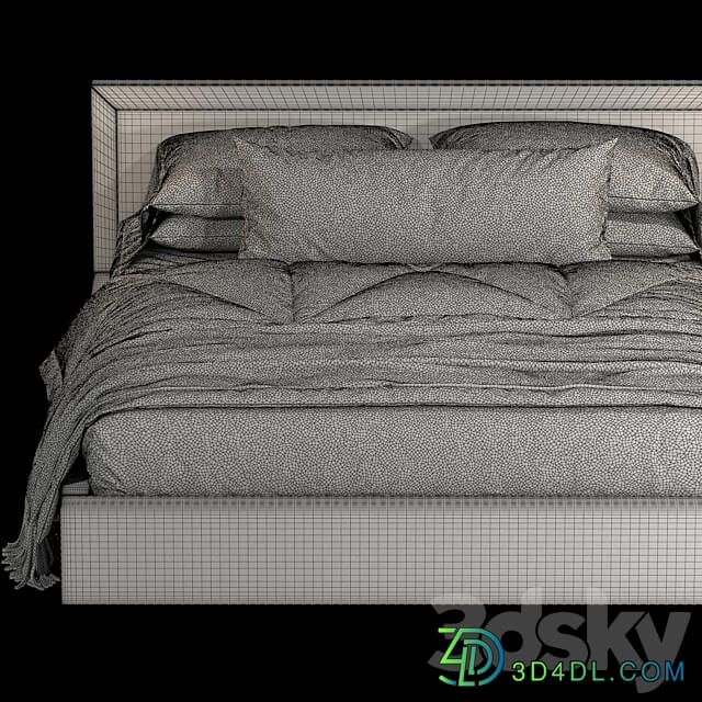 Bed Askona Sonata 200x200 Bed 3D Models