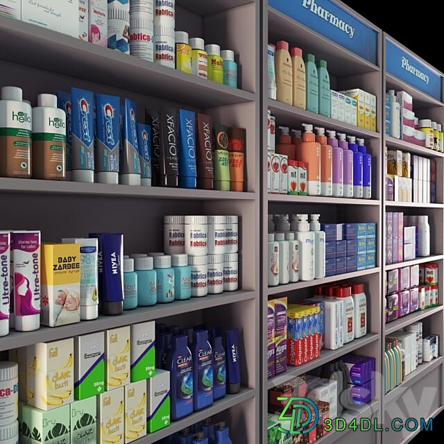 pharmacy showcase vol 01 3D Models