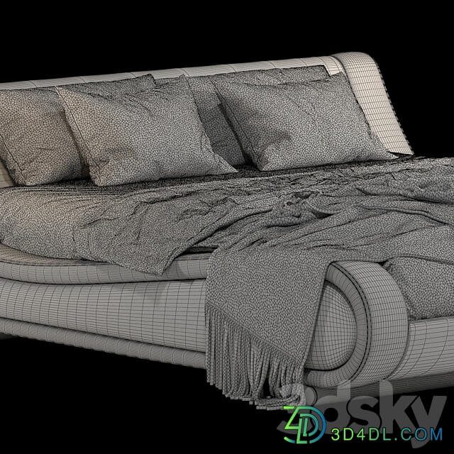 Bed Askona Oliver 180x200 Bed 3D Models