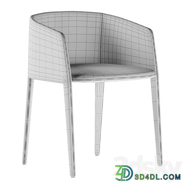 Achille chair by Mdfitalia 3D Models