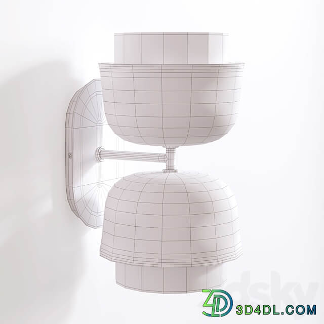 Double wall lamp made of metal Clepsos 3D Models