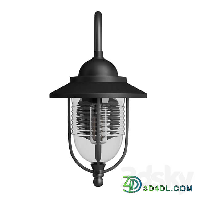 Fishermans Wall Lantern Black 3D Models