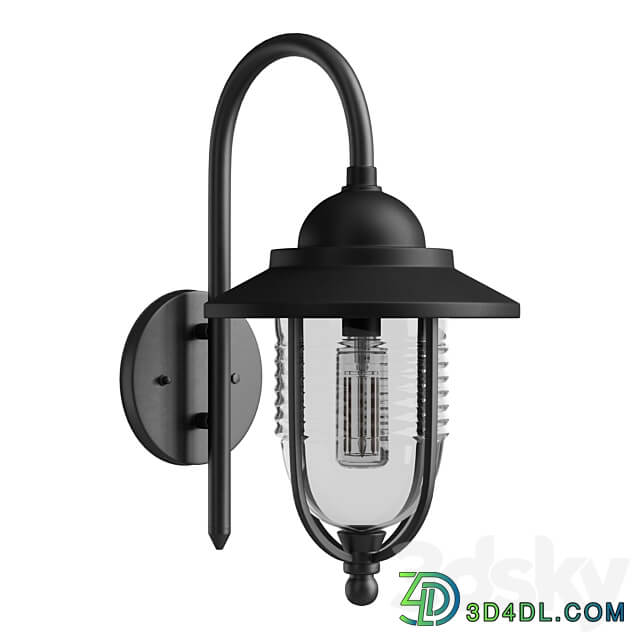 Fishermans Wall Lantern Black 3D Models