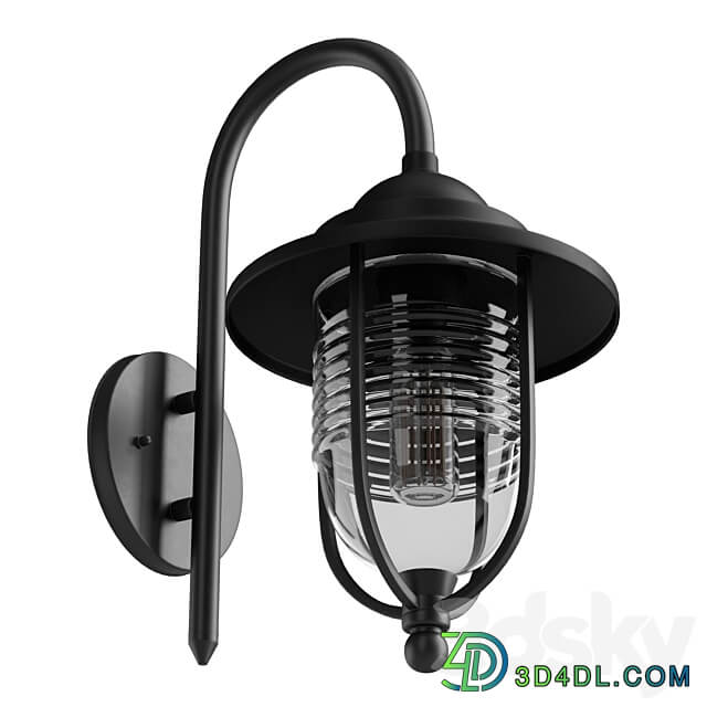 Fishermans Wall Lantern Black 3D Models