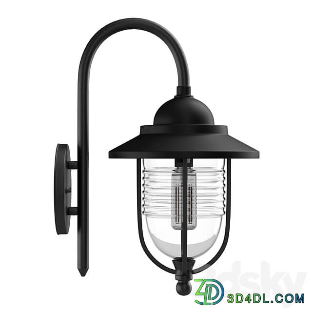 Fishermans Wall Lantern Black 3D Models