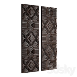 Asuka Wood Wall Panels Other decorative objects 3D Models 