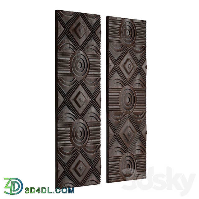 Asuka Wood Wall Panels Other decorative objects 3D Models