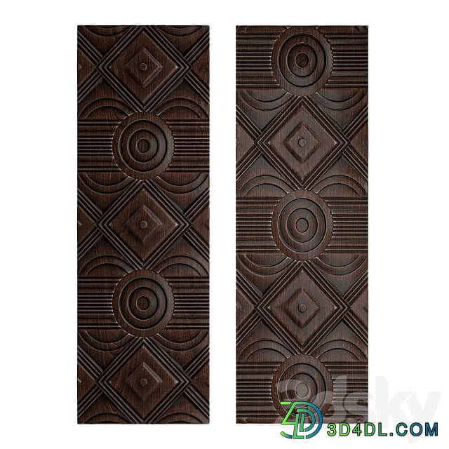 Asuka Wood Wall Panels Other decorative objects 3D Models