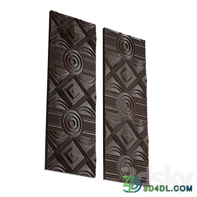 Asuka Wood Wall Panels Other decorative objects 3D Models